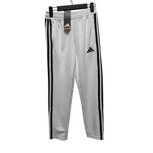 Adidas Performance Pants Football Soccer White Black stripe Youth 9-10 Small NEW